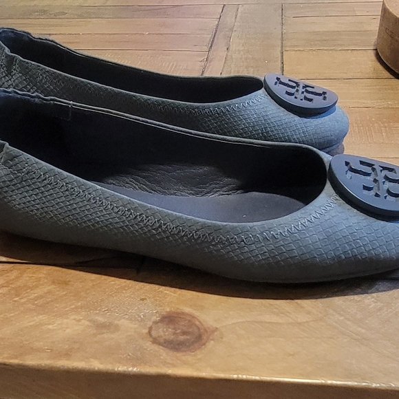 Tory Burch Slate Blue Loafers - Picture 3 of 5